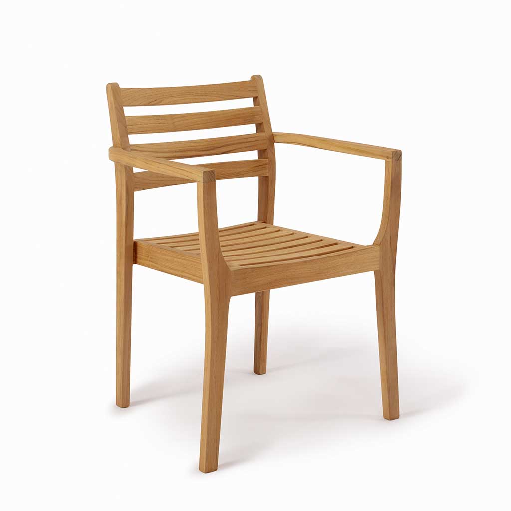 Avalon Stacking Armchair in Teak finish