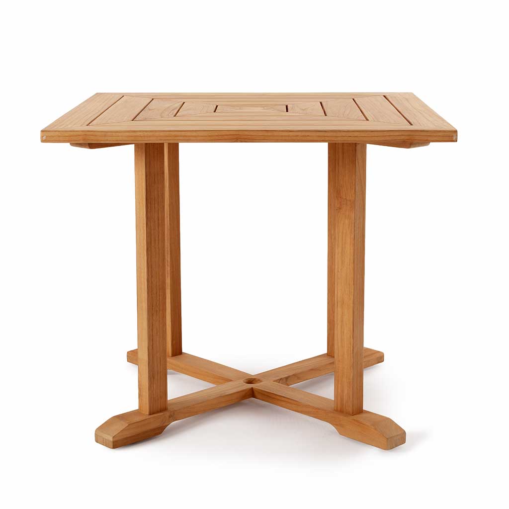 Avalon 35" Square Dining Table in Teak finish