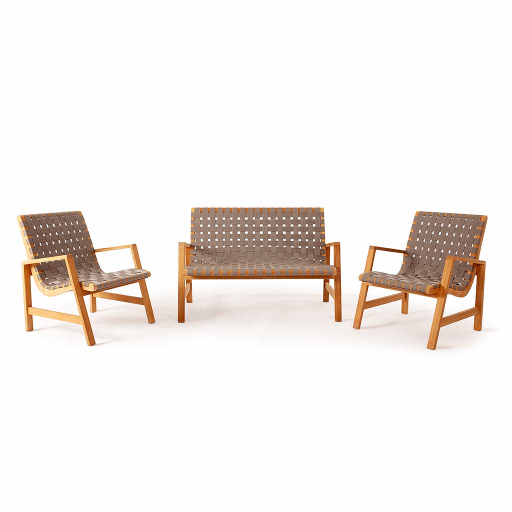 Oak Park Allen Woven Bench additional view