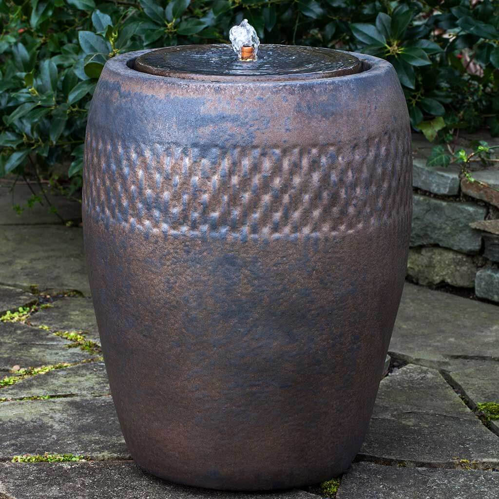 Malmo Fountain, Tall outdoor fountain in Bronze