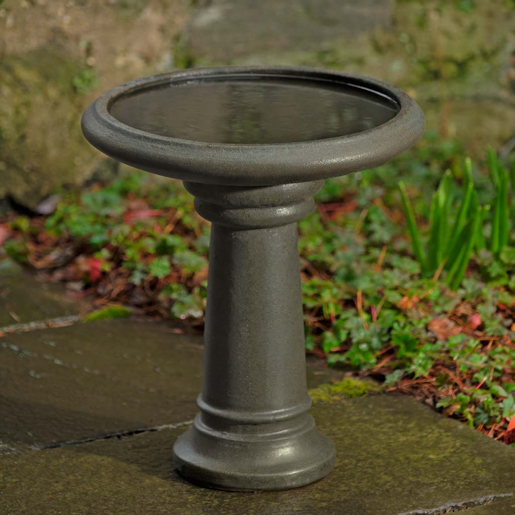 Terrace Birdbath in Antique Glaze finish