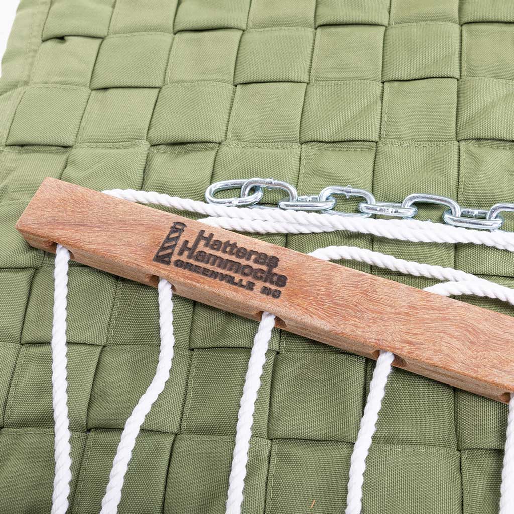 Large Softweave Hammock in Light Green lifestyle view