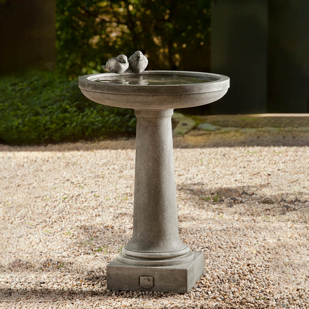 Juliet Birdbath in Alpine Stone finish