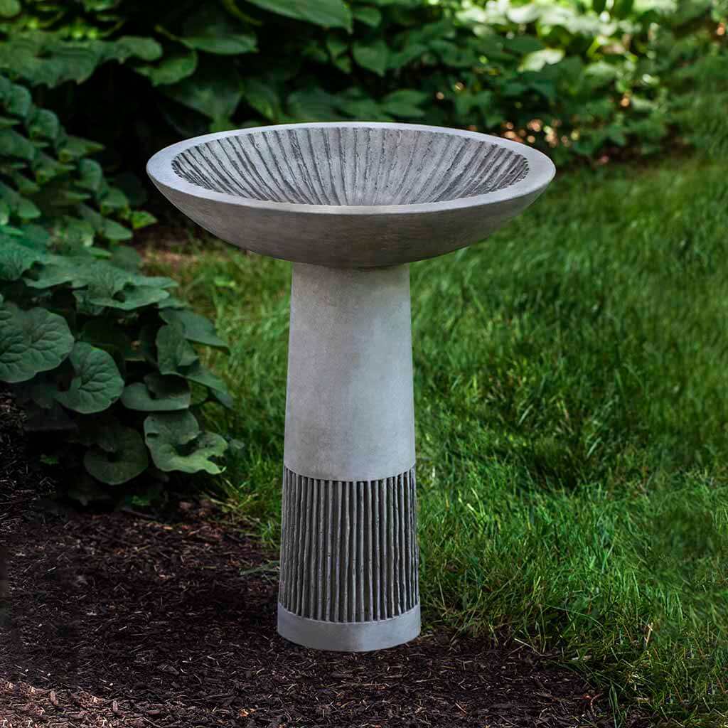 Equinox Birdbath in Alpine Stone finish