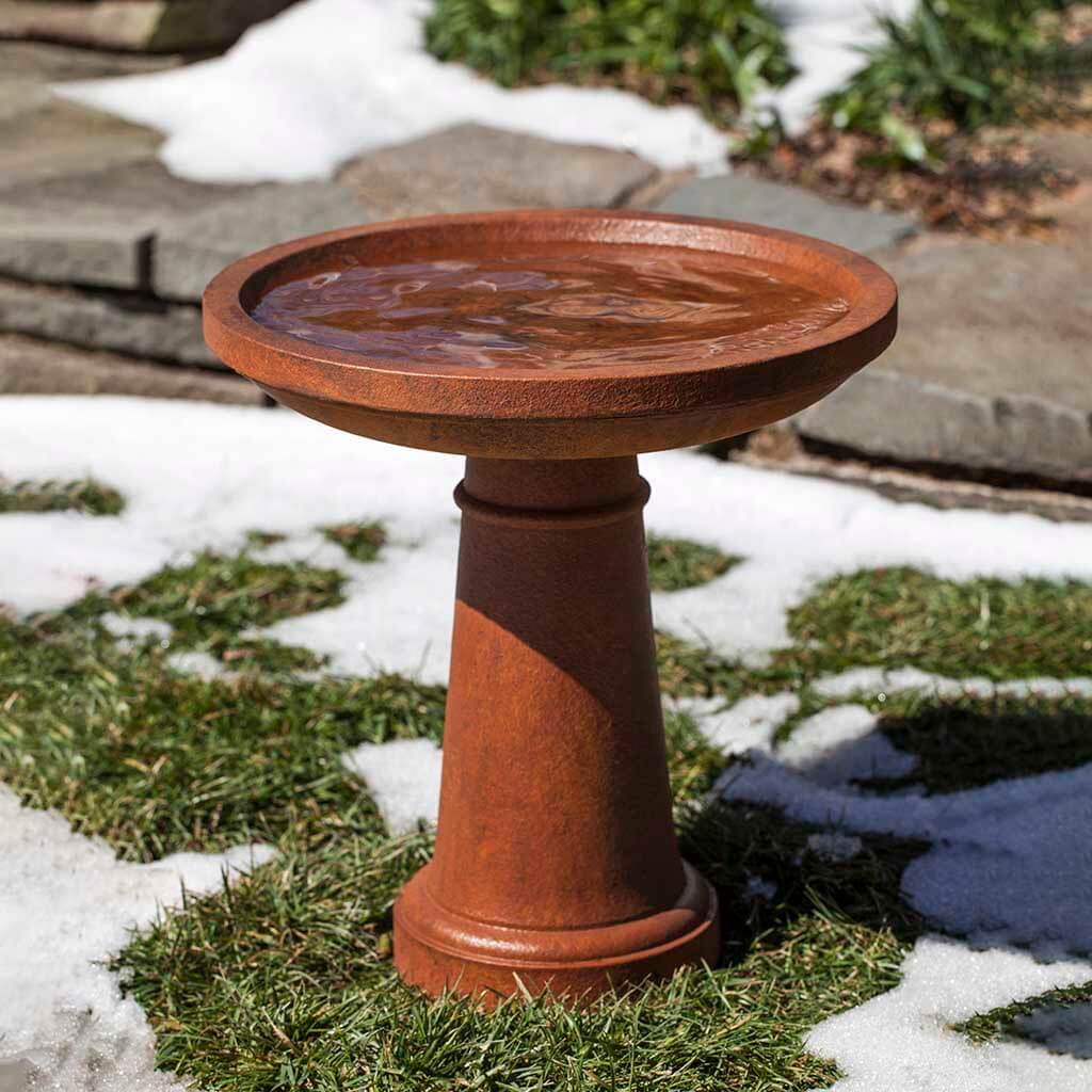 Sunbury Birdbath in Ferro Rustico Nuovo finish