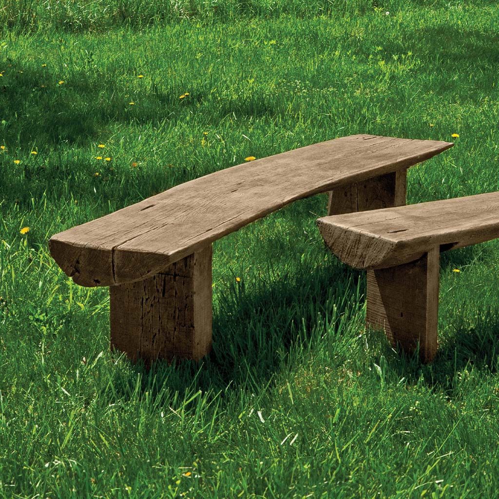 Large Bois Bench in Brownstone finish