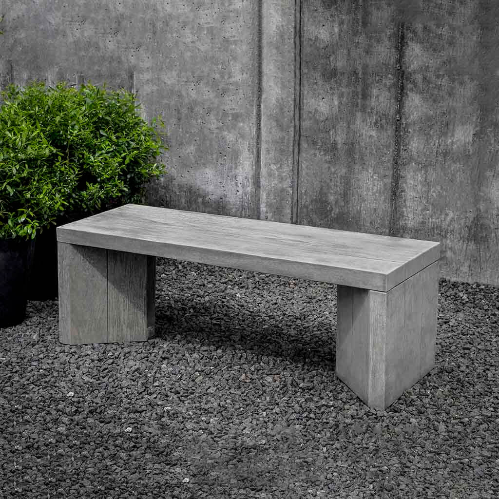 Chenes Brut Bench in Greystone finish