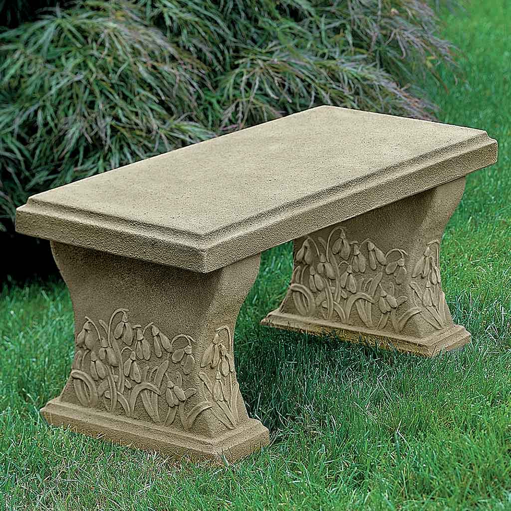 Snowdrop Bench in Verde finish