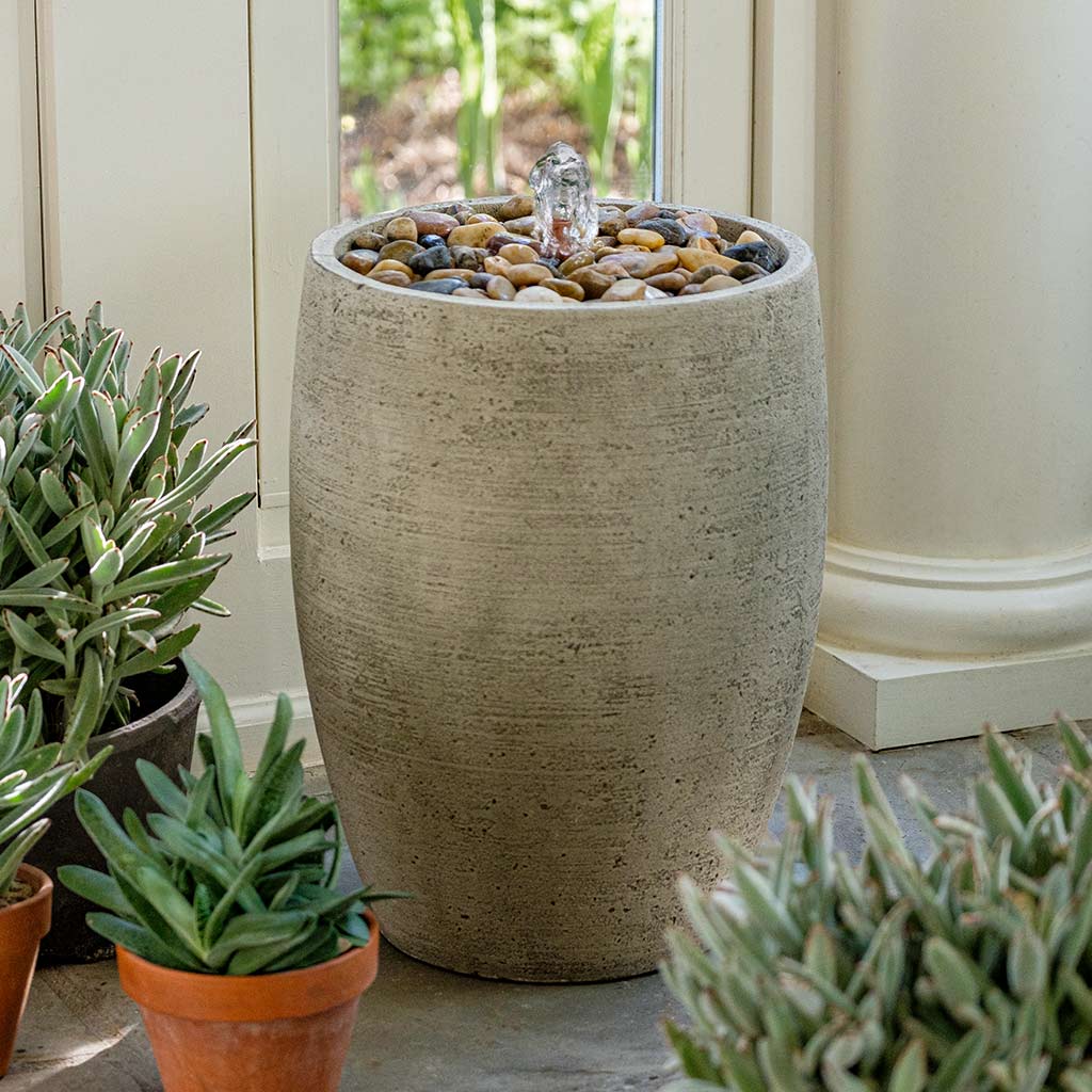 Soma Pebble Fountain outdoor fountain in Greystone