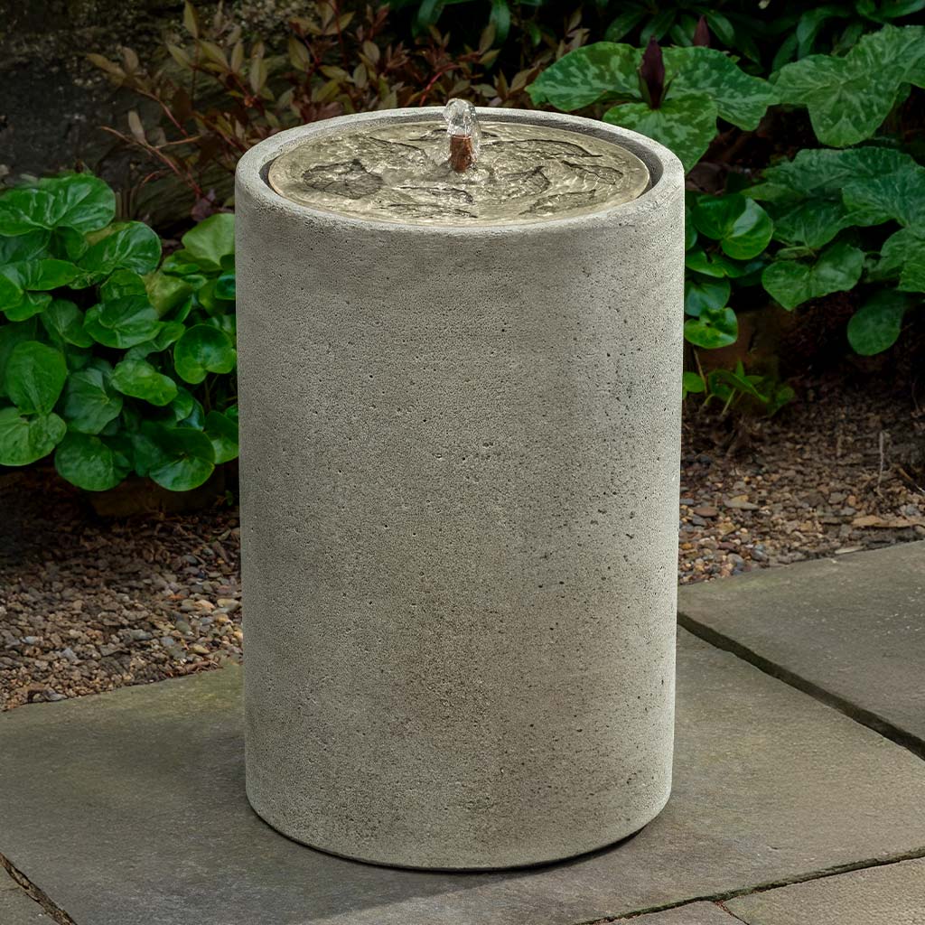 Salinas Hydrangea Fountain, Tall outdoor water feature