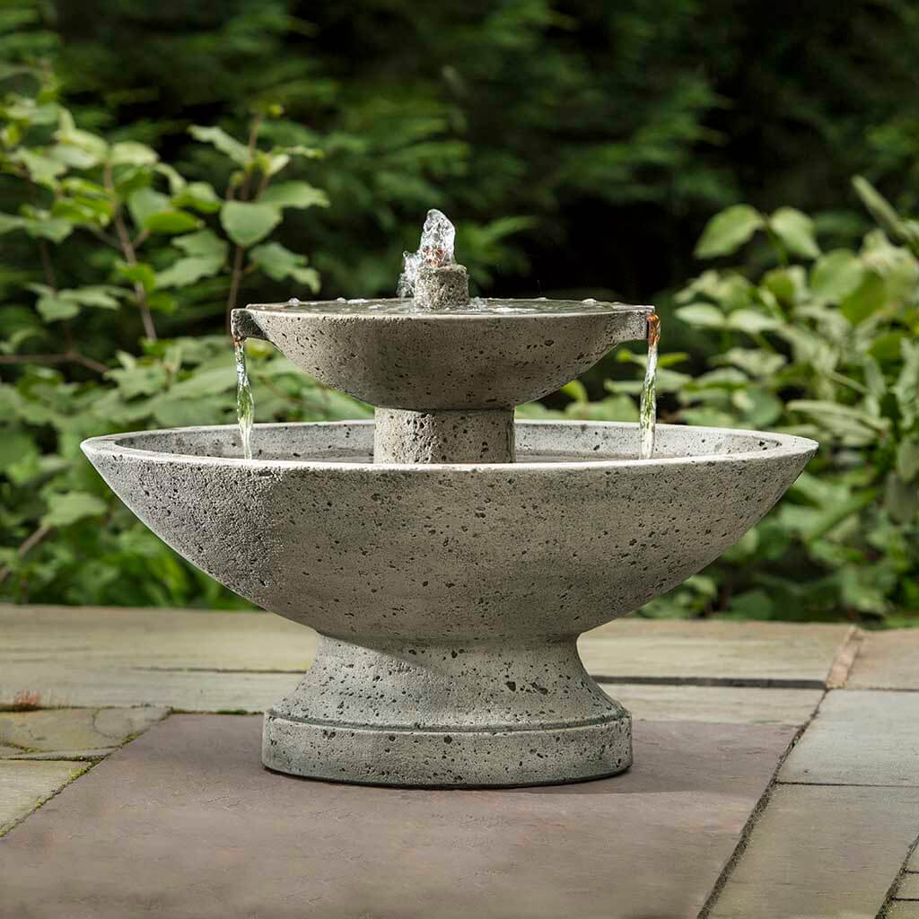 Jensen Oval Fountain outdoor fountain in Alpine Stone