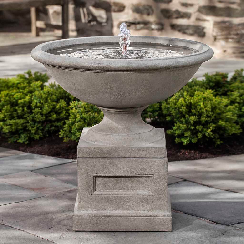 Aurelia Garden Fountain in Greystone finish