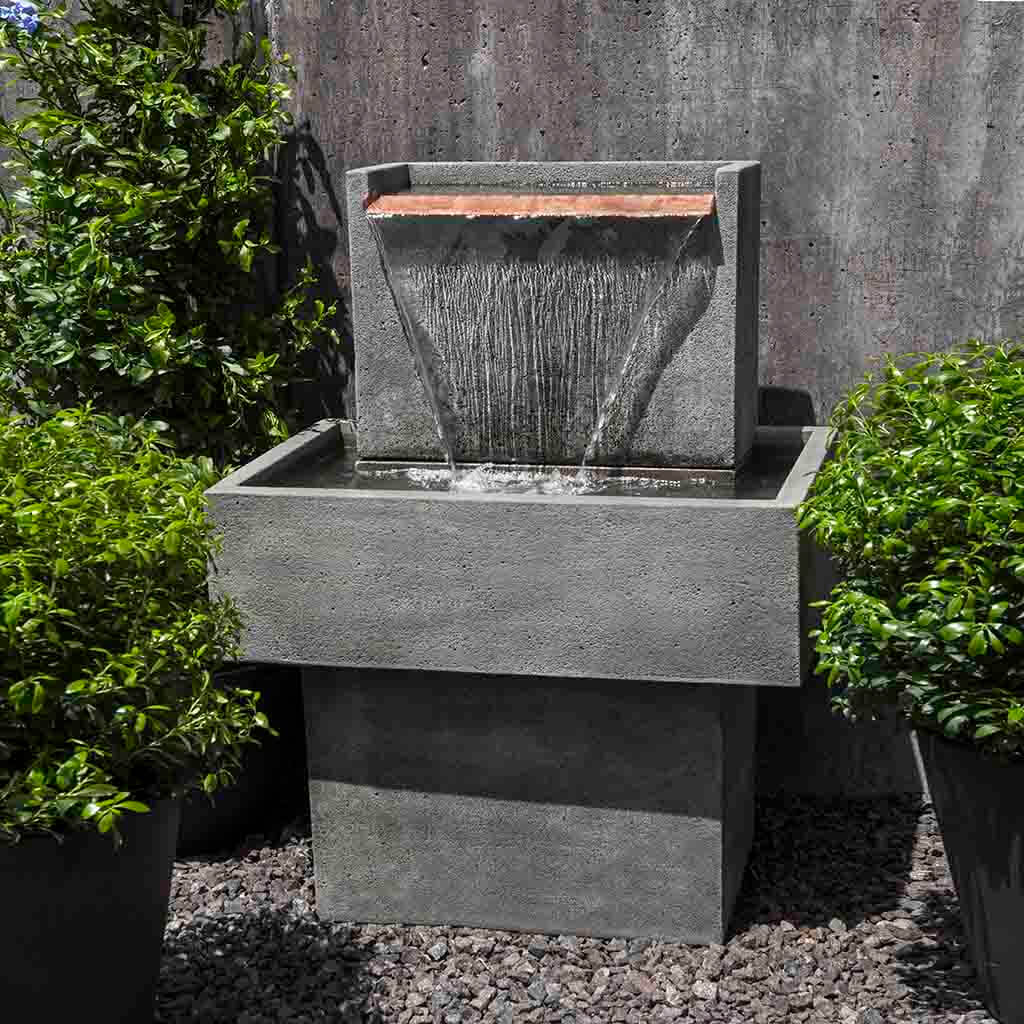 Falling Water 1 Cascade Fountain in Alpine Stone finish