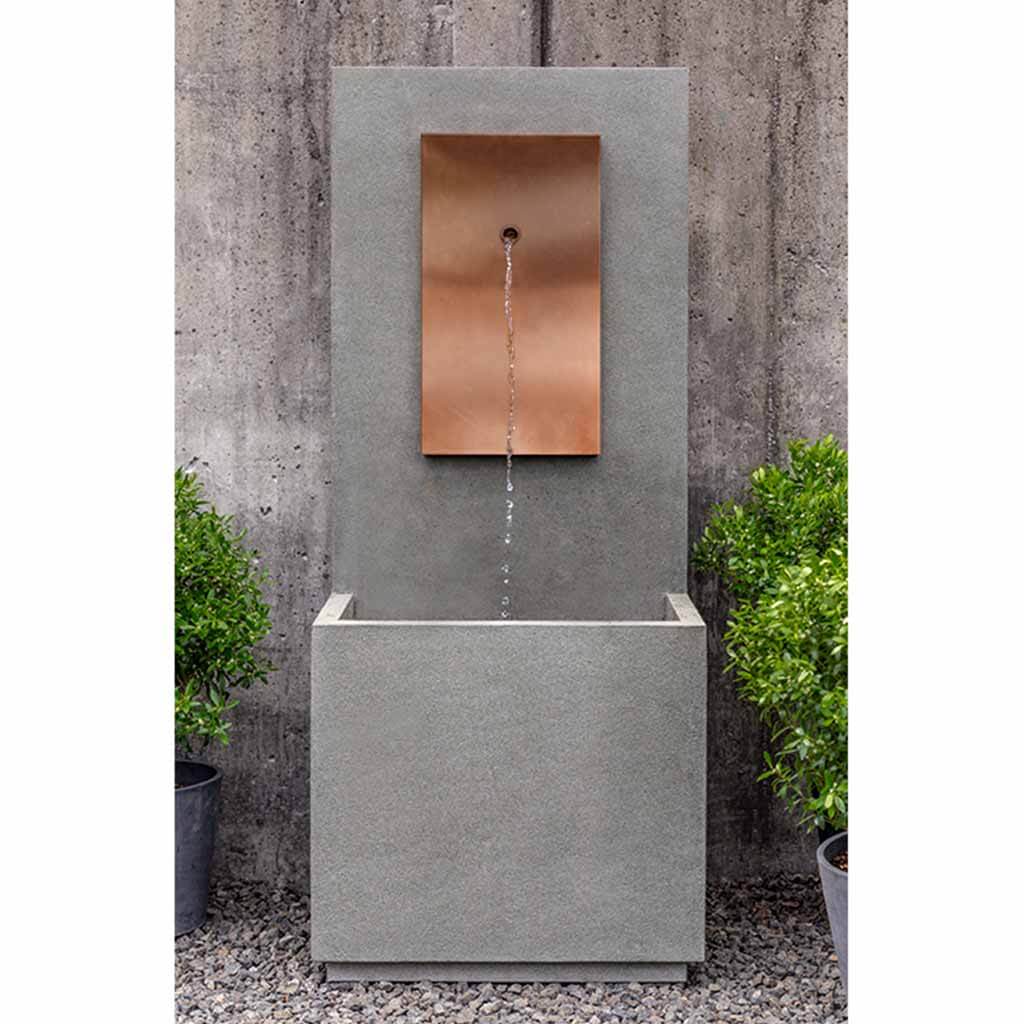 MC-1 Fountain - Copper Face outdoor fountain in Alpine Stone