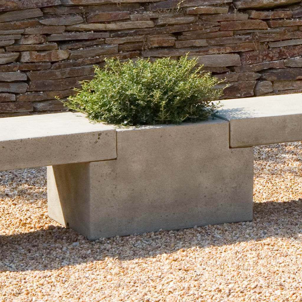 Modular Center Planter in Verde finish