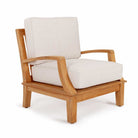Avalon Grande Arm Chair in White Linen finish