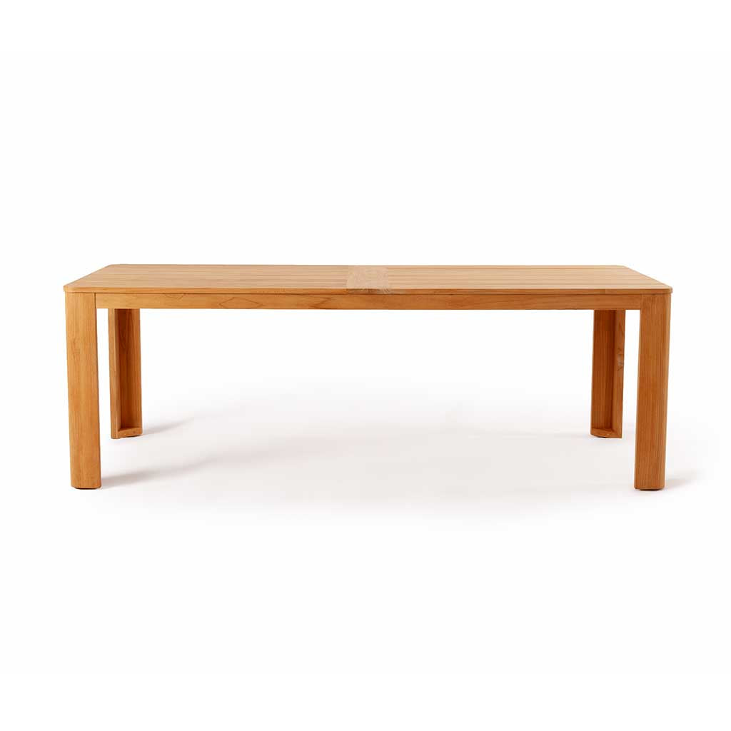 Avalon Rectangular Dining Table in Teak finish
