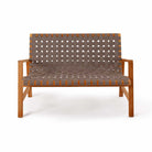 Oak Park Allen Woven Bench in Charcoal finish