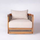 Biscayne Swivel Chair in Play Snow finish