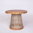 Biscayne Round Side Table in Wood finish