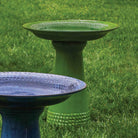 Tattersall Birdbath - Yellow Green - Set of 2 in Yellow Green finish