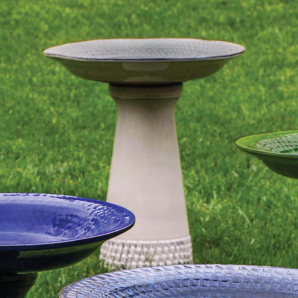 Tattersall Birdbath - Cream - Set of 2 in Cream finish