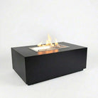 Rectangular Fire Pit black cast aluminum outdoor fire pit