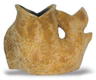 Heads Up Fish Planter handcrafted garden piece.