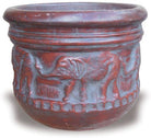 Elephant Pot handcrafted garden piece.