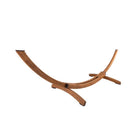 Deluxe Roman Arc Cypress Hammock Stand in Canyon Brown