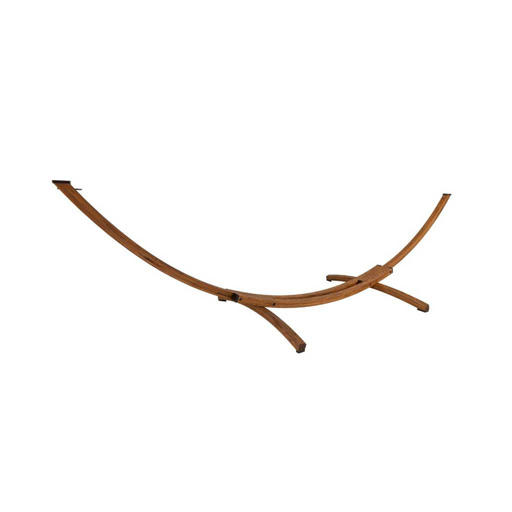 Roman Arc Cypress Hammock Stand in Canyon Brown