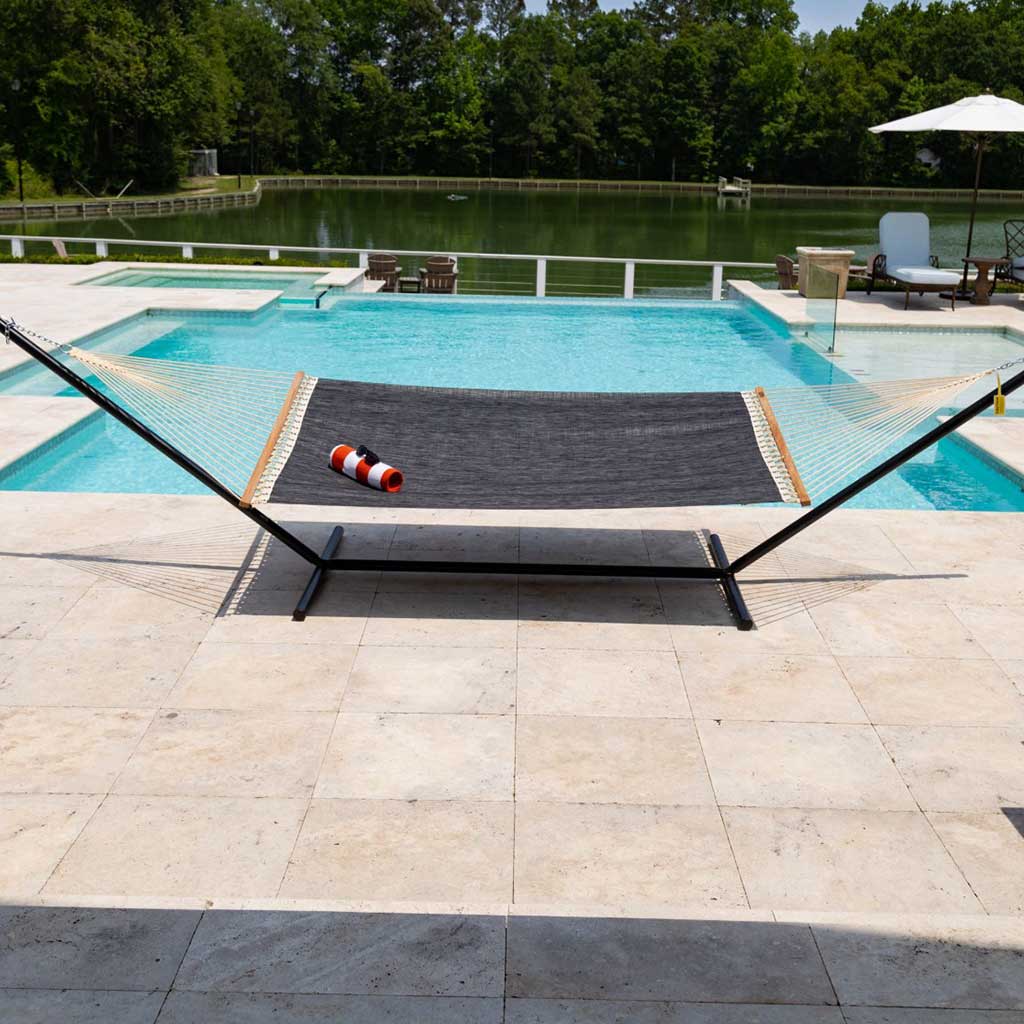 Large Quick Dry Hammock in Augustine Shadow lifestyle view