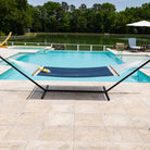 Large Quick Dry Hammock in Way Navy lifestyle view