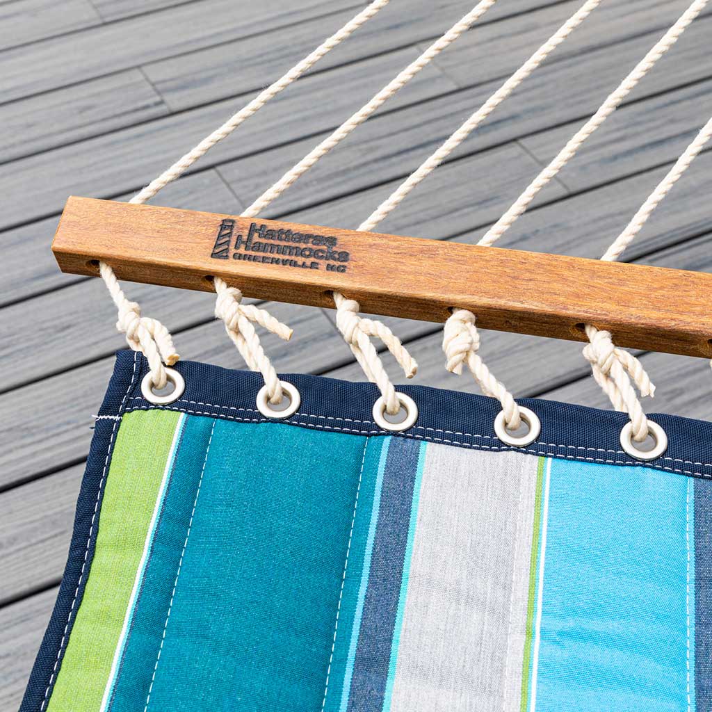 Large Quilted Hammock in Expand Calypso lifestyle view