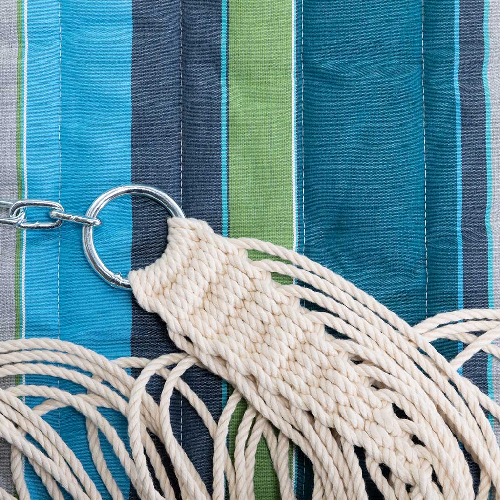 Large Quilted Hammock in Expand Calypso lifestyle view