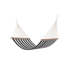 Large Quilted Hammock in Cabana Black