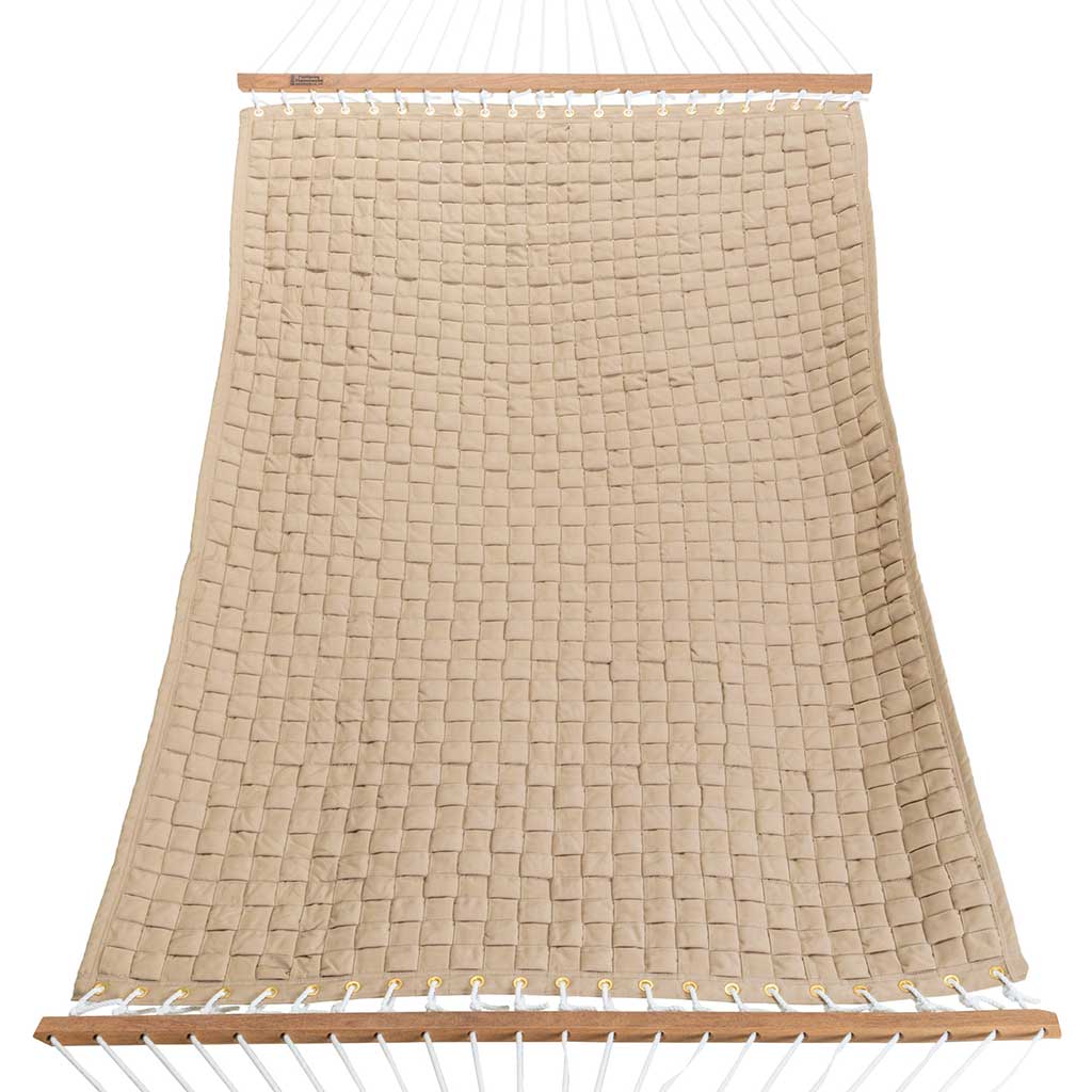 Large Softweave Hammock in Antique Beige lifestyle view