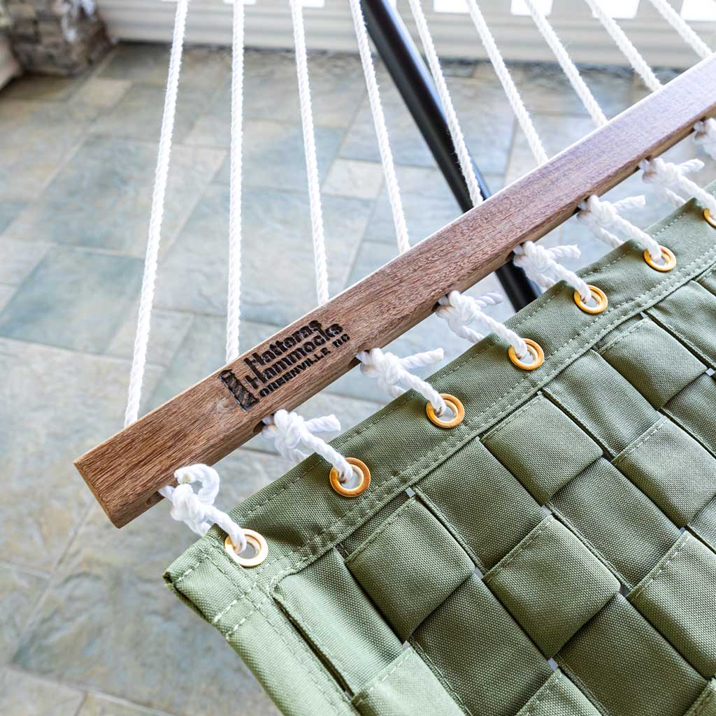 Large Softweave Hammock in Light Green lifestyle view