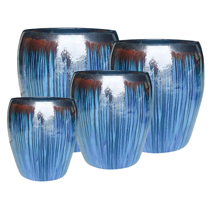 Tall Belly Planter Set