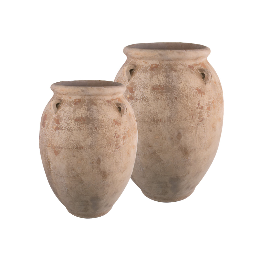 Four Handle Jar set of 2 in Anterra finish
