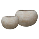 C-Mterra Round Planter set of 2 in C-Mterra finish