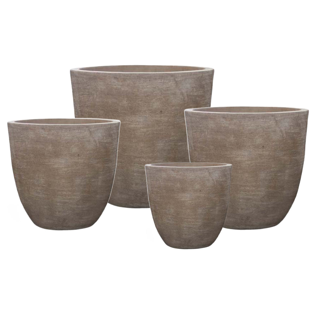 C-Mterra Egg Planter set of 4 in C-Mterra finish