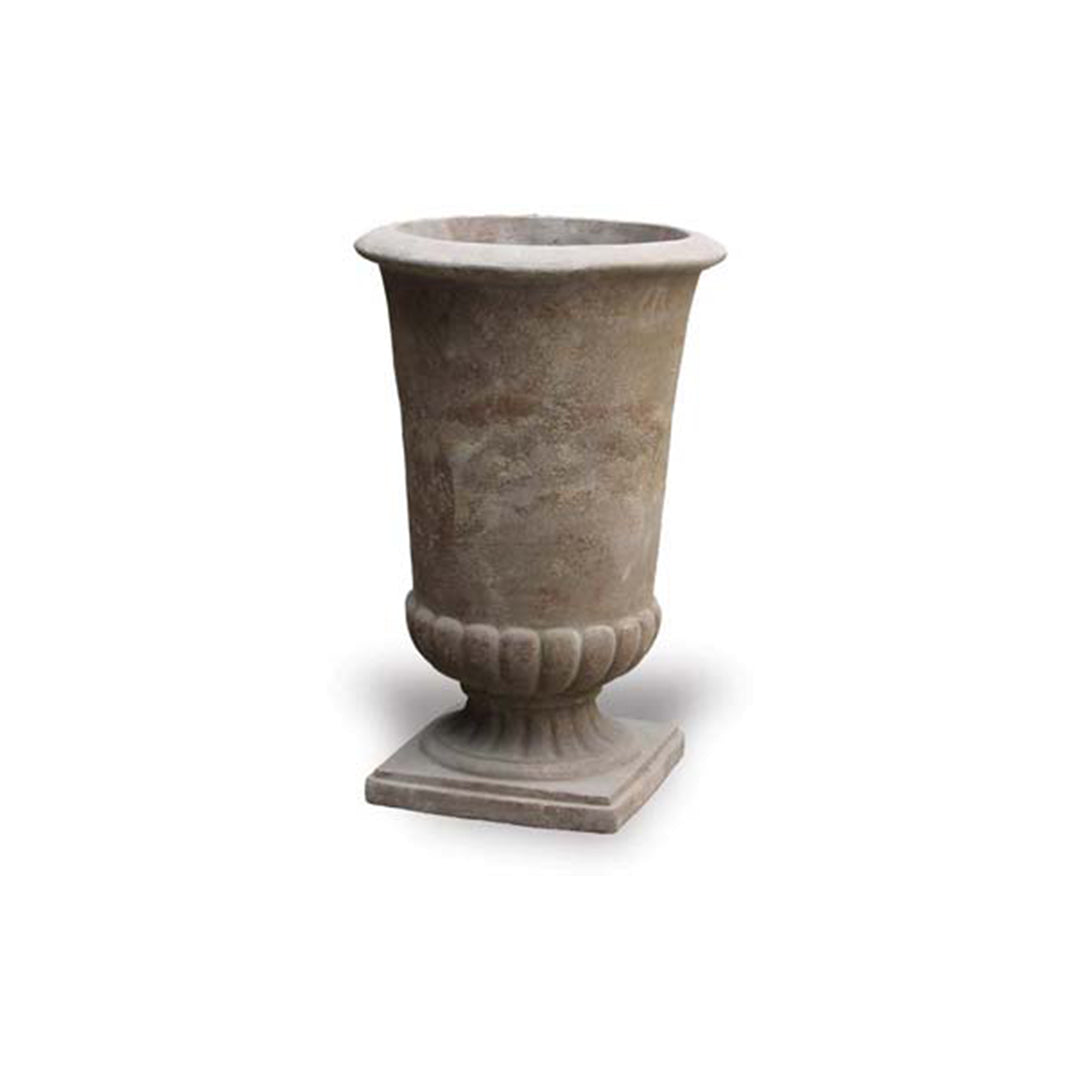 Large Tall Anterra Urn Planter in Anterra finish