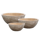 C-Mterra Low Bowl Planter set of 3 in C-Mterra finish