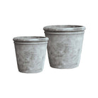 Mterra Classic Rolled Rim Planter set of 2 in Mterra finish