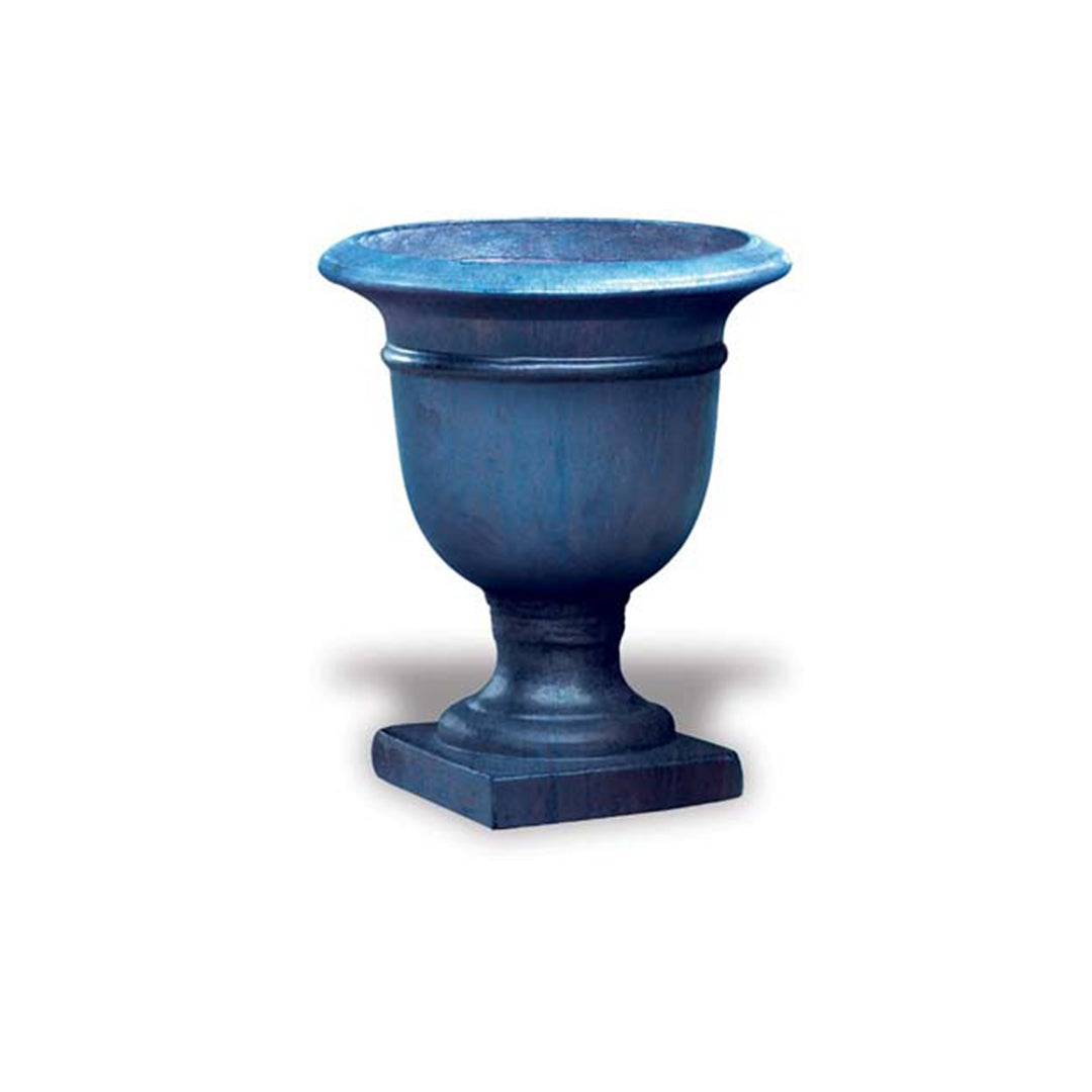 Beldon Glazed Ceramic Urn in Blue finish