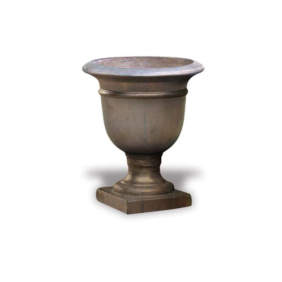 Beldon Glazed Ceramic Urn in Bronze finish
