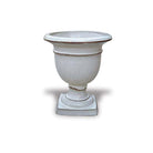 Beldon Glazed Ceramic Urn in White finish