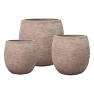 Terra Samo Belly Planter set of 3 in Terra Samo finish