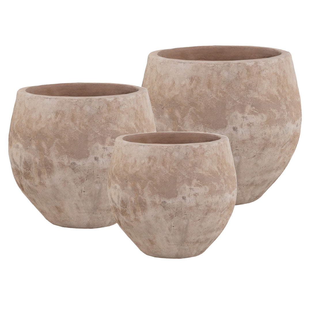 Maga Belly Planter set of 3 in Anterra finish